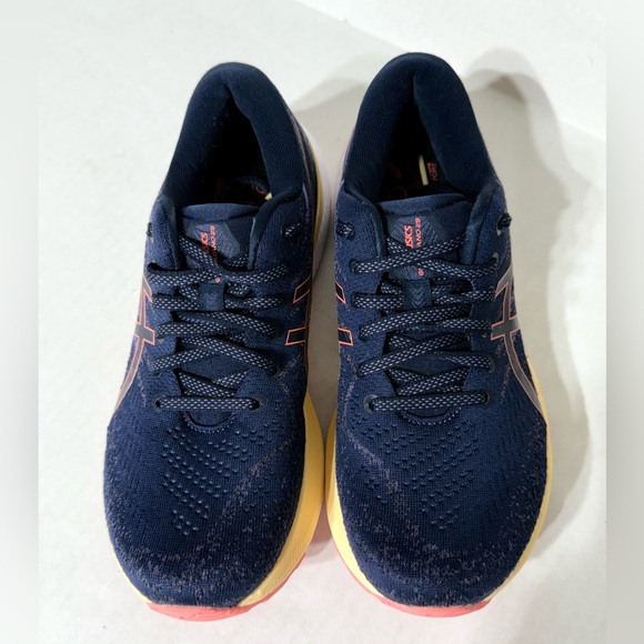 ASICS Womens Gel-Kayano 29 Size 8 Midnight/Papaya Sneakers Shoes Navy Blue - Picture 3 of 8